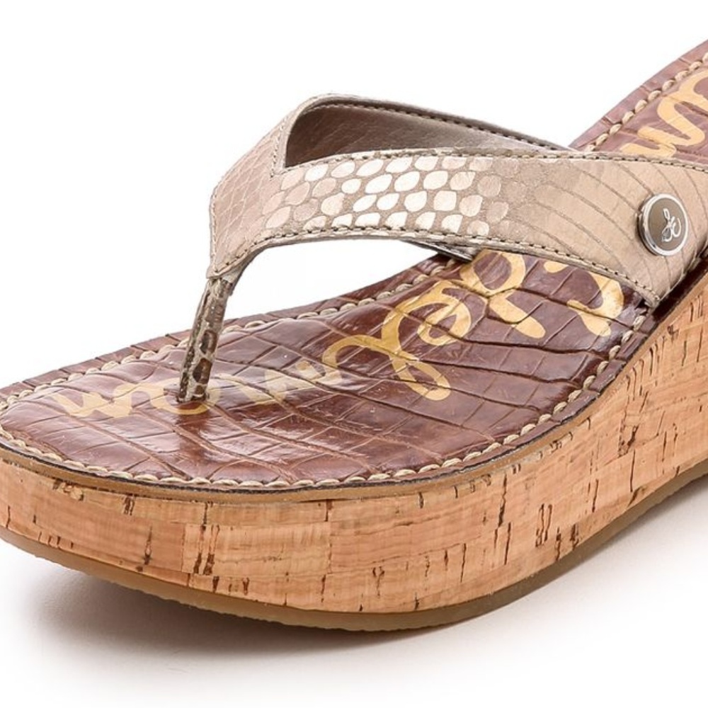 sam edelman romy flip flop wedge